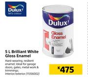 Dulux Brilliant White Gloss Enamel-5L