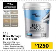 Fired Earth Break Through 5 In 1 Paint-20L
