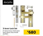 Dortello 3 Lever Lock Set