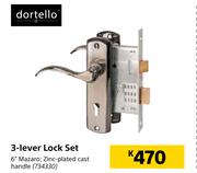 Dortello 3 Lever Lock Set