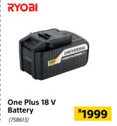 Ryobi One Plus 18V Battery