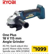 Ryobi One Plus 18V 115mm Angle Grinder XG 115