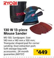 Special Ryobi 130W 13 Piece Mouse Sander MS 130 m.guzzle .za