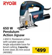 Ryobi 650W Pendulum Action Jigsaw J-650V