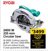Ryobi 2400W 235mm Circular Saw W-2400