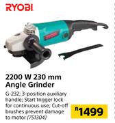 Ryobi 2200W 230mm Angle Grinder G-232