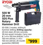 Ryobi 500W 20mm SDS Plus Rotary Hammer Drill ED-500