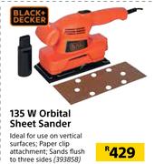 Black+Decker 135W Orbital Sheet Sander