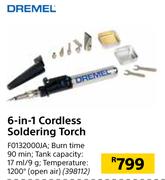 Dremel 6 In 1 Cordless Soldering Torch F0132000JA