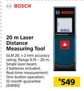 Bosch 20m Laser Distance Measuring Tool GLM 20