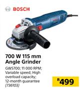 Bosch 700W 115mm Angle Grinder GWS700