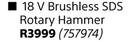 Cat 18V Brushless SDS Rotary Hammer