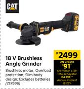 Cat 18V  Brushless Angle Grinder