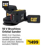 Cat 18V Brushless Orbital Sander DX42