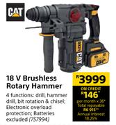 Cat 18V Brushless Rotary Hammer