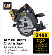 Cat 18V Brushless Circular Saw