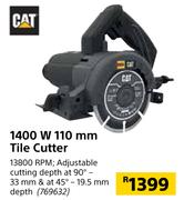 Cat 1400W 110mm Tile Cutter
