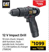 Cat 12V Impact Drill