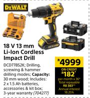Dewalt dcd778s2k shop