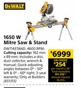 Dewalt 1650W Mitre Saw & Stand DW714STAND
