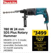 Makita 780 W 24mm SDS Plus Rotary Hammer HR2470