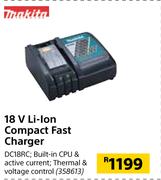 Makita 18V Li-Ion Compact Fast Charger DC18RC