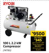 Ryobi 100Ltr 2.2kw Compresser 747765