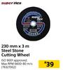 Super Flex 230mm x 3m Steel Stone Cutting Wheel
