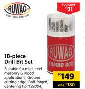Ruwag 18 Piece Drill Bit Set
