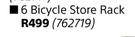 Grip 6 Bicycle Store Rack