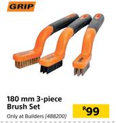 Grip 180mm 3 Piece Brush Set