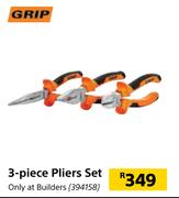 Grip 3 Piece Pliers Set
