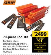 Grip 70 Piece Tool Kit