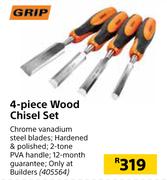 Grip 4 Piece Wood Chisel Set