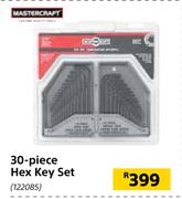 Mastercraft 30 Piece Hex Key Set