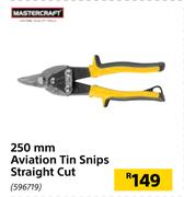 Mastercraft 250mm Aviation Tin Snips Straight Cut