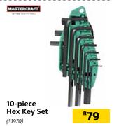 Mastercraft 10 Piece Hex Key Set