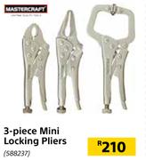 Mastercraft 3 Piece Mini Locking Pliers