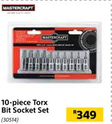 Mastercraft 10 Piece Torx Bit Socket Set