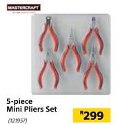 Mastercraft 5 Piece Mini Pliers Set