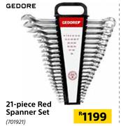Gedore 21 Piece Red Spanner Set