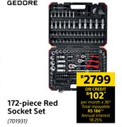 Gedore 172 Piece Red Socket Set
