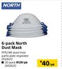 North 6 Pack Dust Mask-Per Pack