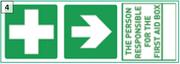 First Aid Sign 190mm x 570mm (ABS)