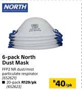 North 20 Pack Dust Mask-Per Pack