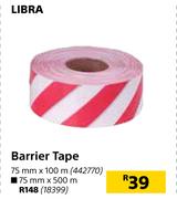 Libra Barrier Tape 75mm x 100m