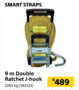 Smart Straps 9m Double Ratchet J-Hook-2265Kg
