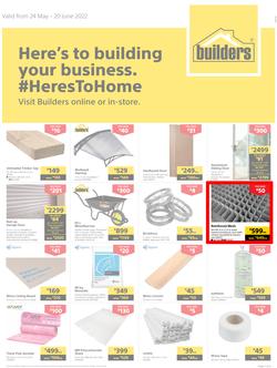Builders Inland : Here's To Building Your Business (24 May - 20 June 2022), page 1