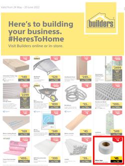 Builders Inland : Here's To Building Your Business (24 May - 20 June 2022), page 1