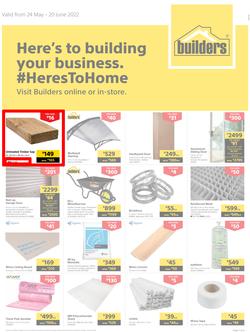 Builders Inland : Here's To Building Your Business (24 May - 20 June 2022), page 1